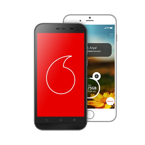 My Vodafone App Splash and Dashboard Screen